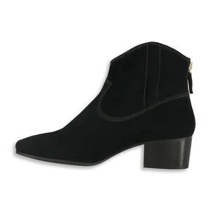 SAS Black Suede Ankle Boots